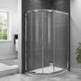 1200 x 900mm Left hand Offset Reversible Quadrant Shower Enclosure  & Offset Quadrant Acrylic Capped Stone Shower Tray 