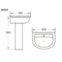 800 x 800mm Shower Enclosure Bathroom Suite with Curved Toilet & Basin