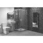 800 x 800mm Quadrant Shower Enclosure Suite with Square Toilet & Wall Mount Sink