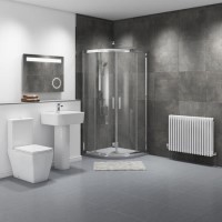 800 x 800mm Sliding Door Quadrant Shower Enclosure Suite