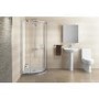 800 x 800mm Shower Enclosure Suite with Curved Toilet & Basin