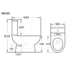 800 x 800mm Shower Enclosure Bathroom Suite with Curved Toilet &amp; Wall Mount Basin