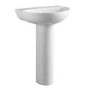 Modern Curved Toilet and Basin Bathroom Suite