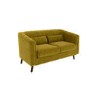 Lotti Green Velvet 3 Seater Sofa & 2 Seater Sofa Set