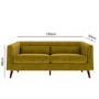 Lotti Green Velvet 3 Seater Sofa & 2 Seater Sofa Set