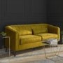 Lotti Green Velvet 3 Seater Sofa & 2 Seater Sofa Set