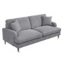 Grey Woven 3 Seater and 2 Seater Sofa Set - Payton