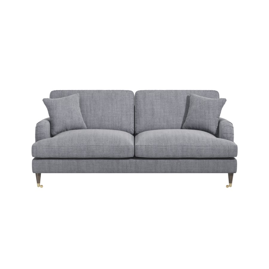 Grey Woven 3 Seater and 2 Seater Sofa Set - Payton