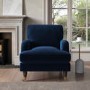 Navy Velvet 3 Piece Sofa Set - Payton