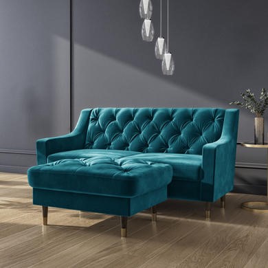 Blue Velvet Sofas - Furniture123