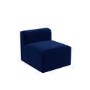 Navy Velvet L Shaped Modular Sofa - Seats 3 - Hendrix