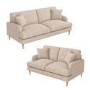 Beige Fabric 3 Seater & 2 Seater Sofa Set - Payton