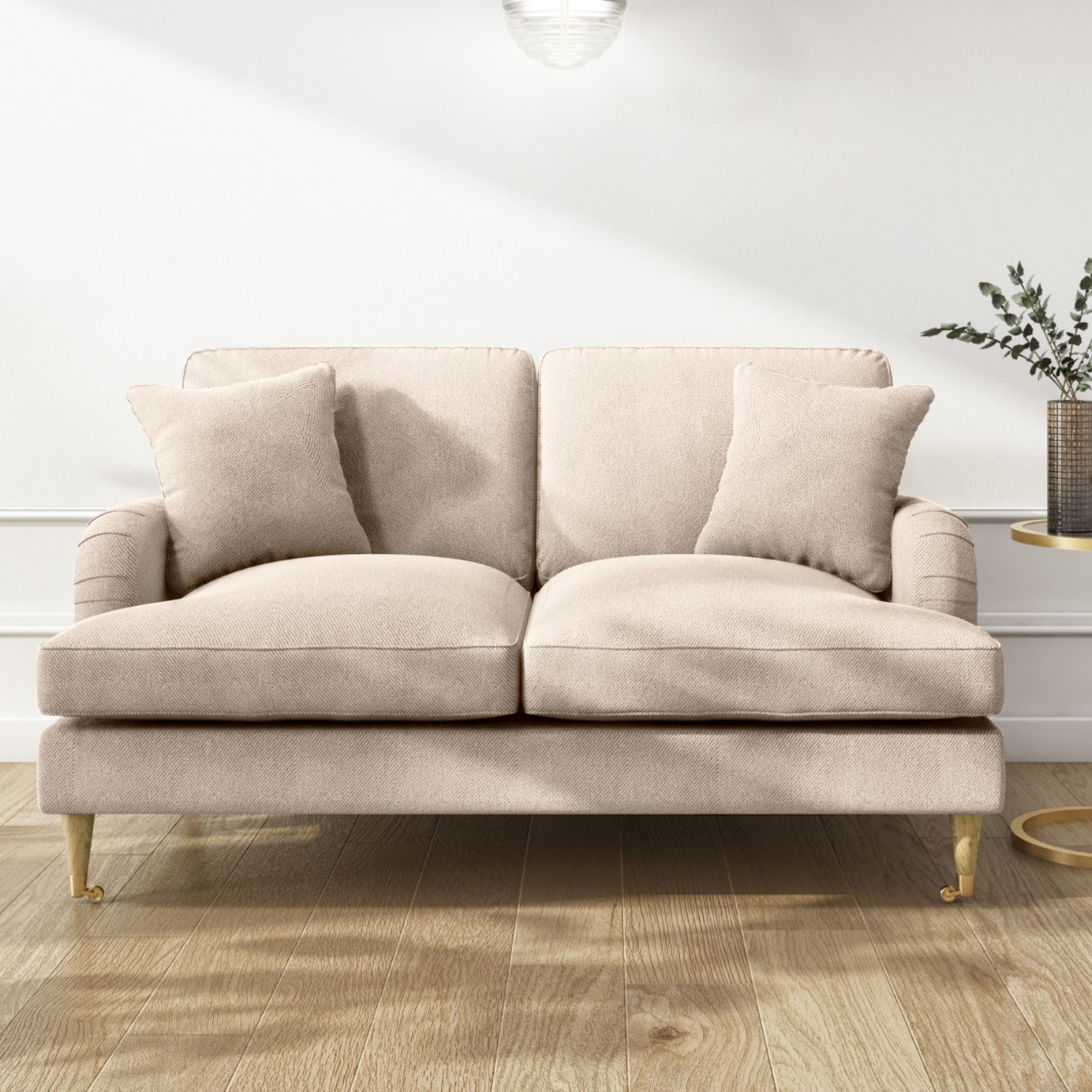 Beige Fabric 3 Seater & 2 Seater Sofa Set - Payton - Furniture123