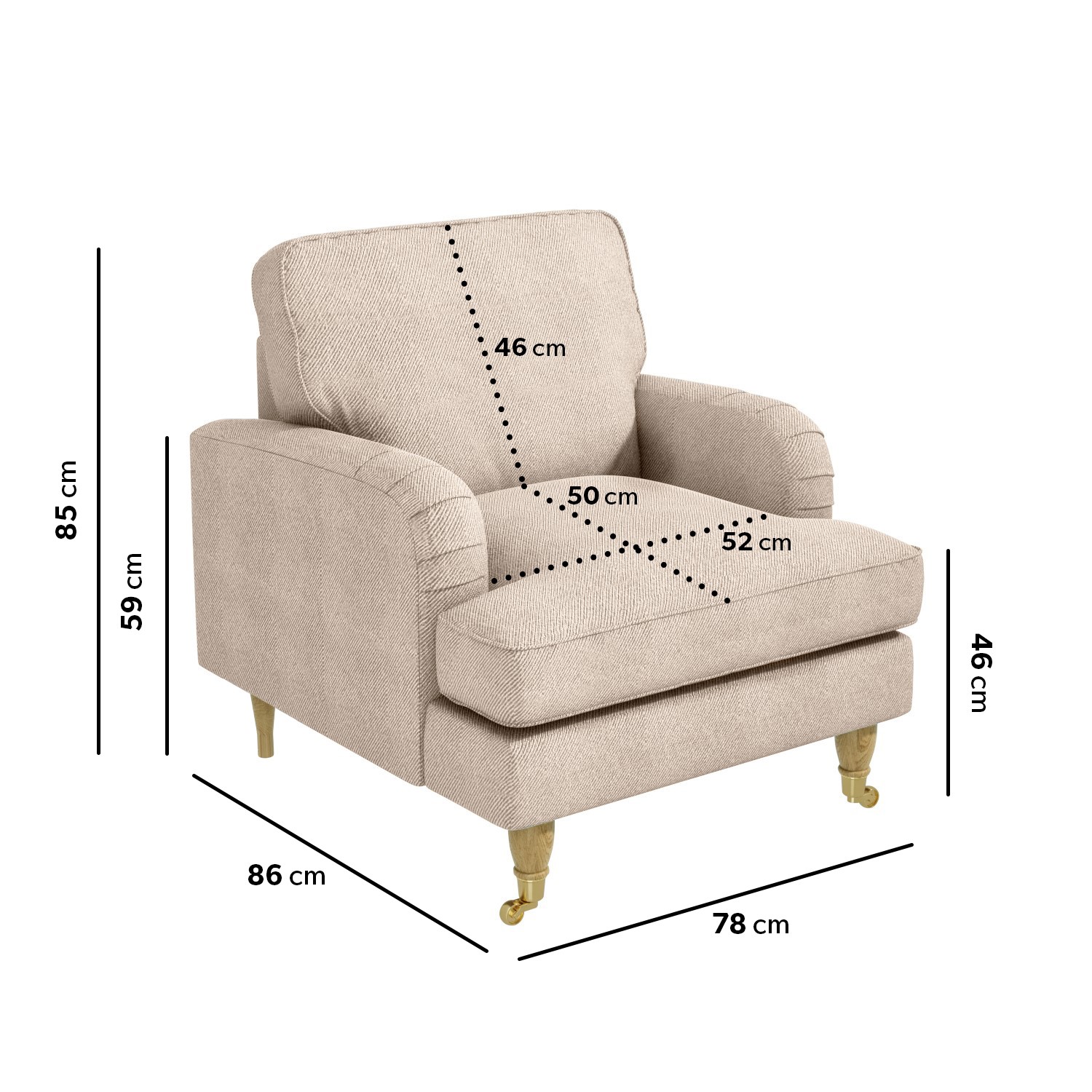Read more about Beige woven armchair payton