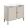 1000mm Beige Freestanding Vanity Unit with Basin and Laundry Basket - Sofia