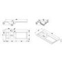1000mm Beige Freestanding Vanity Unit with Basin and Laundry Basket - Sofia
