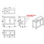 1000mm Beige Freestanding Vanity Unit with Basin and Laundry Basket - Sofia