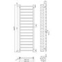Brass Towel Radiator 1600 x 500mm – Sonoran