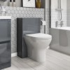 1700mm L-Shaped Right Hand Bath Suite with Basin Vanity &amp; Back to Wall Toilet - Portland