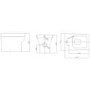 Square Back to Wall Toilet with Quick Release Seat