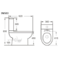 Comfort Height Close Coupled Toilet with Soft Close Seat