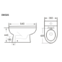Comfort Height Back to Wall Toilet with Soft Close Seat