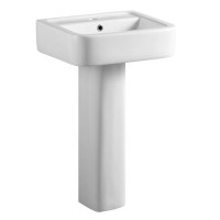 Square Pedastal Sink - 1 Tap Hole