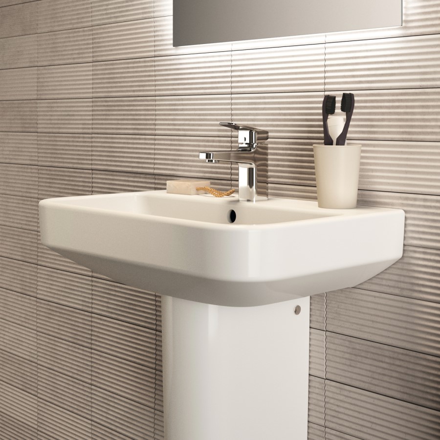 Ideal Standard i.Life S Compact 1 Tap Hole Full Pedestal Basin 600mm