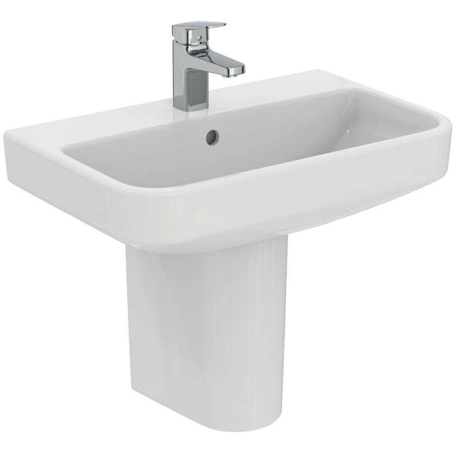 Ideal Standard i.Life S Compact 1 Tap Hole Semi Pedestal Basin 600mm