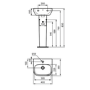 Ideal Standard i.Life A 1 Tap Hole Full Pedestal Basin 400mm