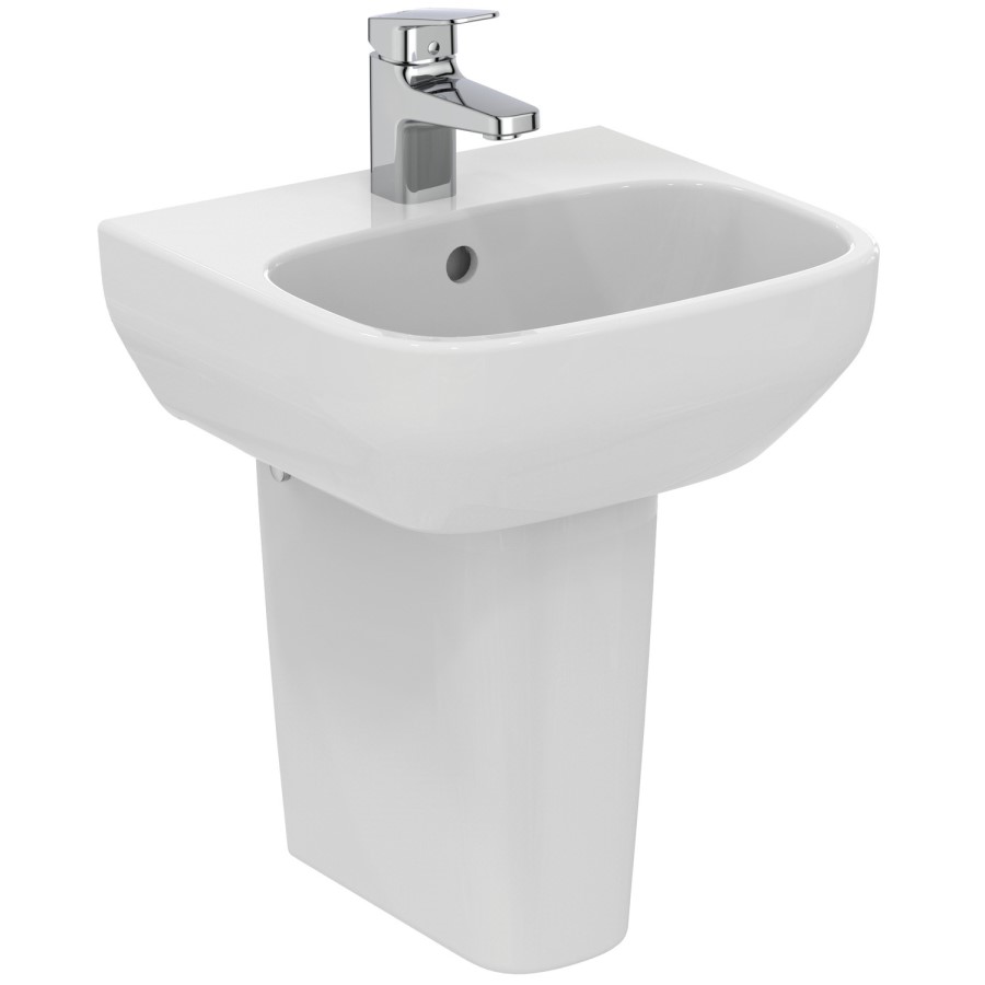 Ideal Standard i.Life A 1 Tap Hole Semi Pedestal Basin 400mm
