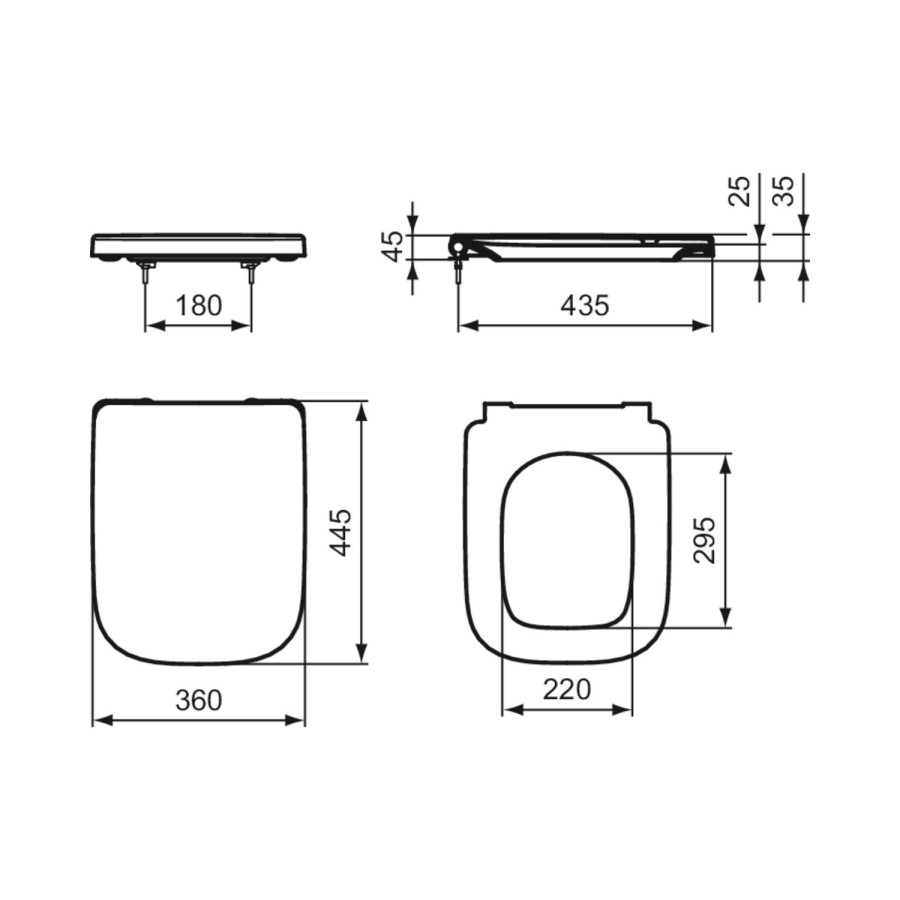 Ideal Standard i.life A Close Coupled Rimless Toilet With Soft Close Seat