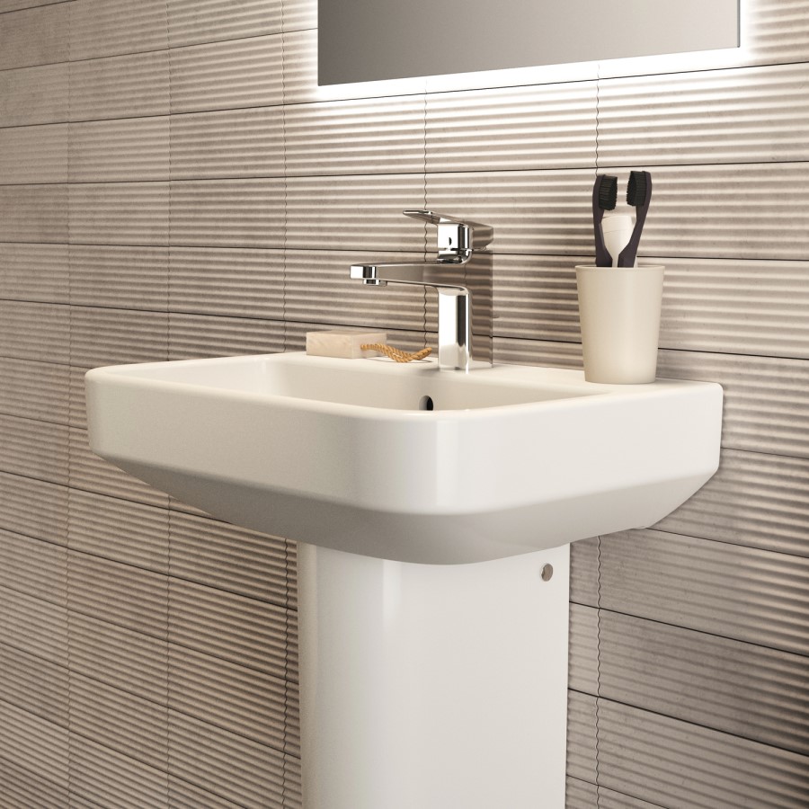Ideal Standard i.Life S Compact 1 Tap Hole Full Pedestal Basin 550mm