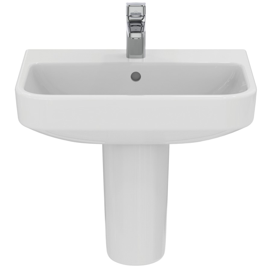 Ideal Standard i.Life S Compact 1 Tap Hole Semi Pedestal Basin 550mm