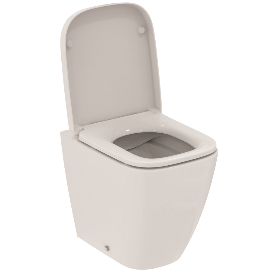 Ideal Standard i.life S Back To Wall Rimless Short Projection Toilet With Concealed Cistern & Chrome Flush Plate