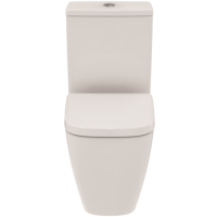 Ideal Standard i.life S Close Coupled Rimless Short Projection Open Back Toilet With Soft Close Seat