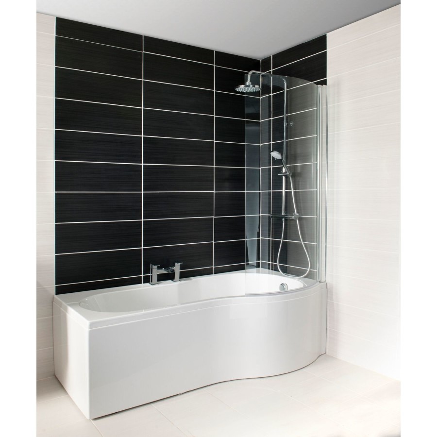 Delta Right Hand  P Shaped 1700 Shower Bath Suite