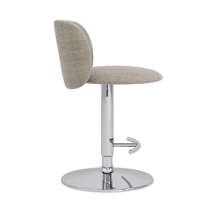 ONLY OPENED - Beige Woven Adjustable barstool- Tessa