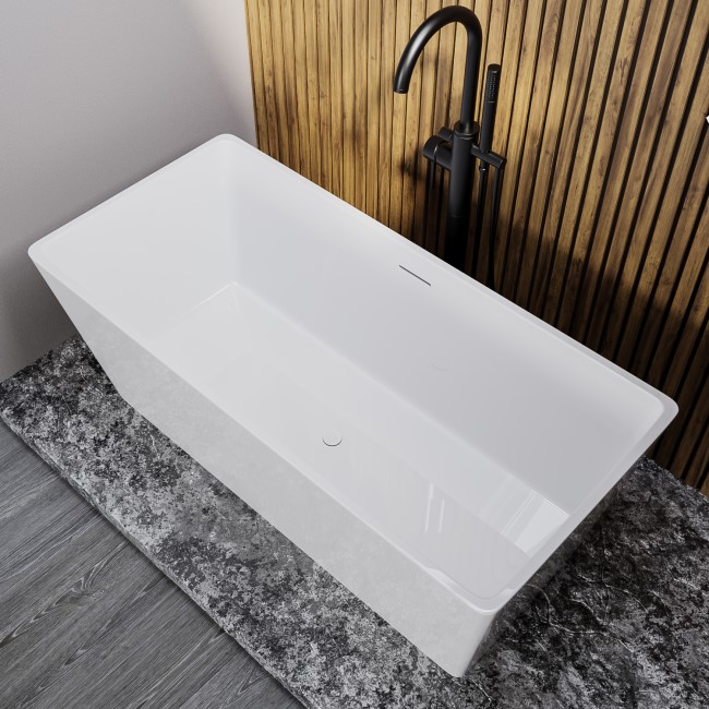 Modern Freestanding 1500mm Bath Suite with Toilet & Basin - Tetra