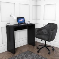 Tiffany Black High Gloss Narrow Office Table Tiffany Black High Gloss Narrow Office Table