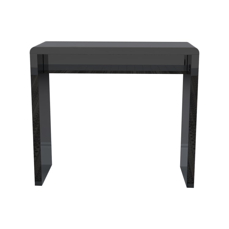 Tiffany Black High Gloss Narrow Office Table