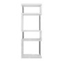 GRADE A1 - Artemis White High Gloss Geometric Shelving Unit/Bookcase