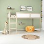 Topsy Midsleeper Cabin Bed in White and Pine