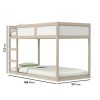 Topsy Midsleeper Cabin Bed in White and Pine