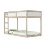 Topsy Midsleeper Cabin Bed in White and Pine