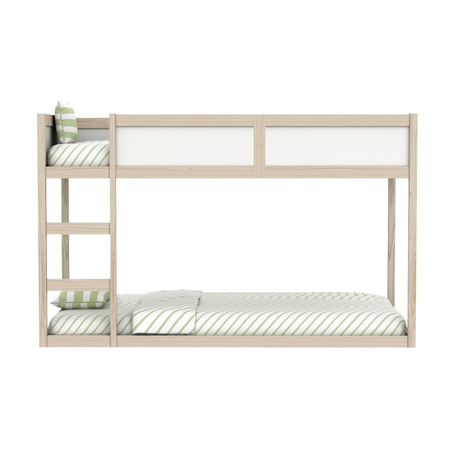 Topsy Midsleeper Cabin Bed in White and Pine