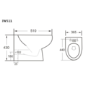 Back to Wall Toilet with Soft Close Seat