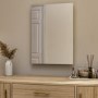 Rectangular Backlit Wall Mirror with Battery Operated Lights 50 x 70cm - Vela