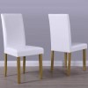 Vivienne Flip Top White High Gloss Dining Table + 2 Faux Leather Chairs