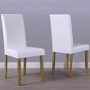Vivienne Flip Top White High Gloss Dining Table + 2 Faux Leather Chairs